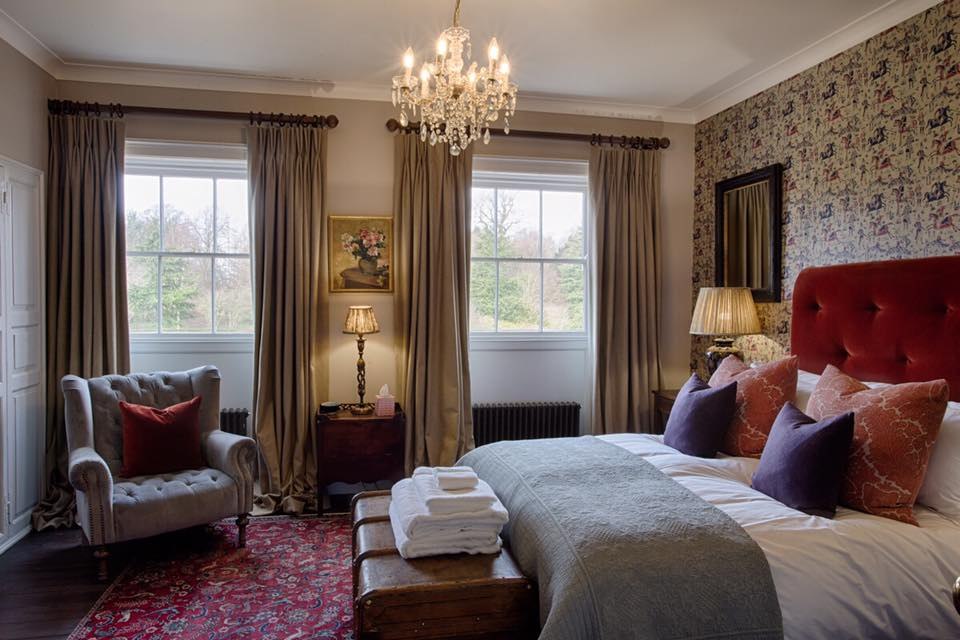 A bedroom in the house at Goodnestone Park