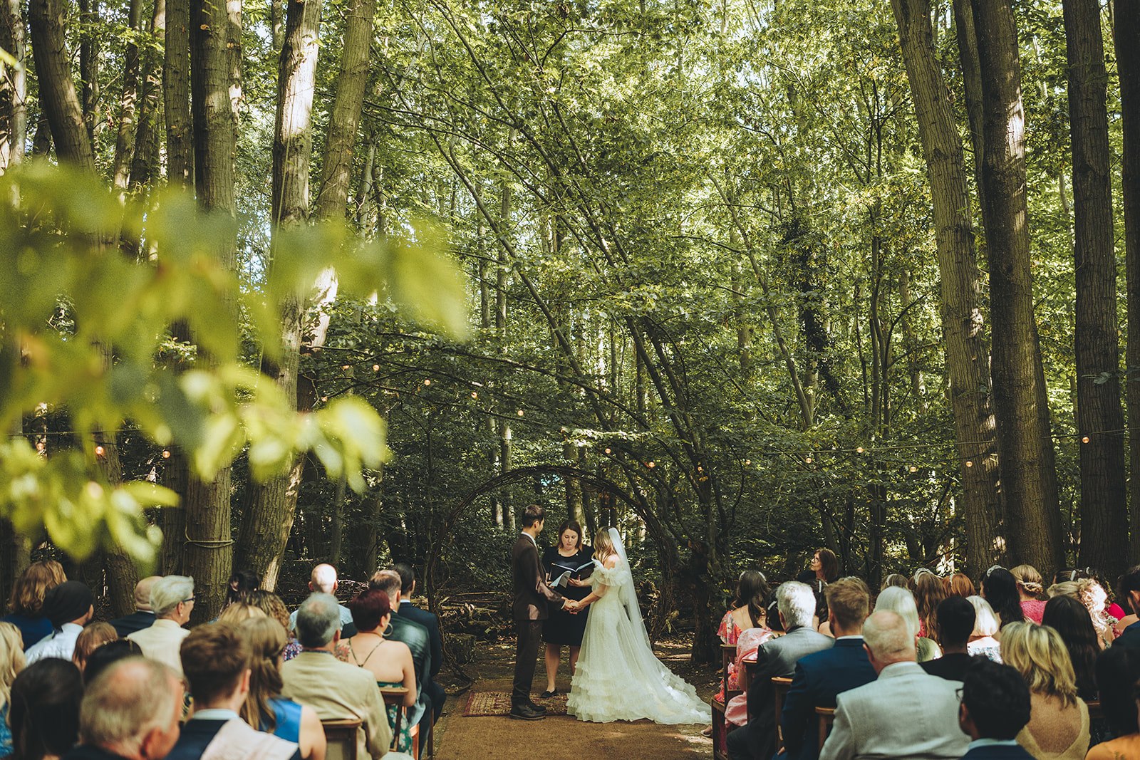 A ceremony among the trees at The Dreys
