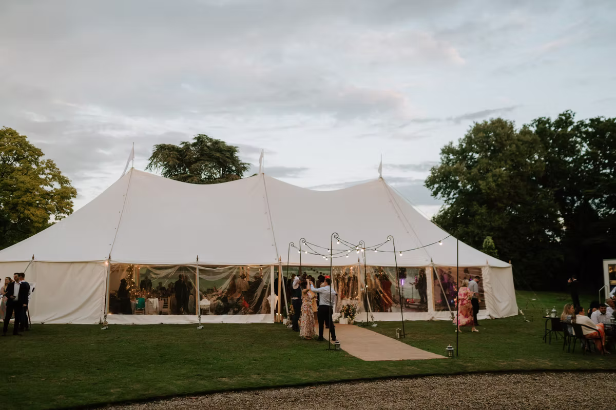Marquee captured by James Pearce Photography