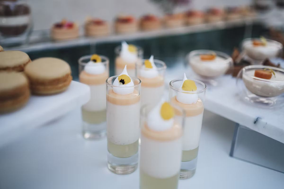 Vanilla Panna Cotta with Lime Jelly