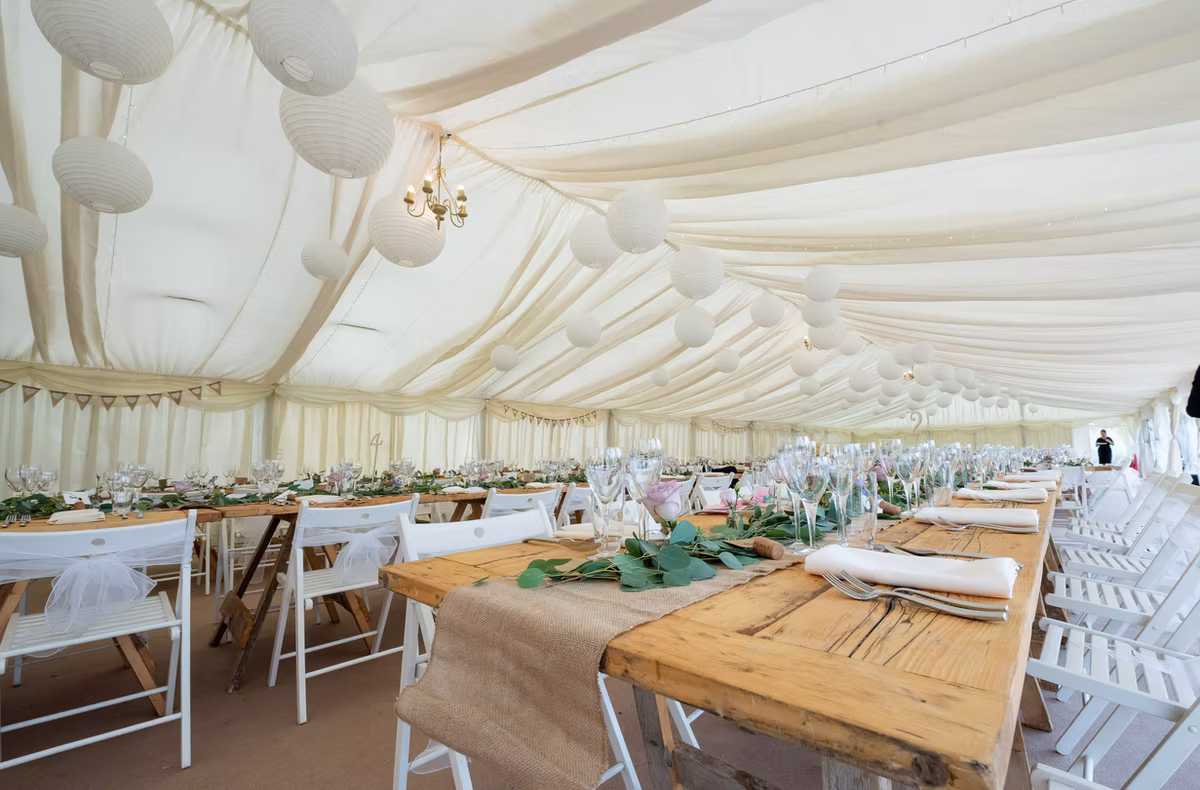 Marquee Wedding Reception