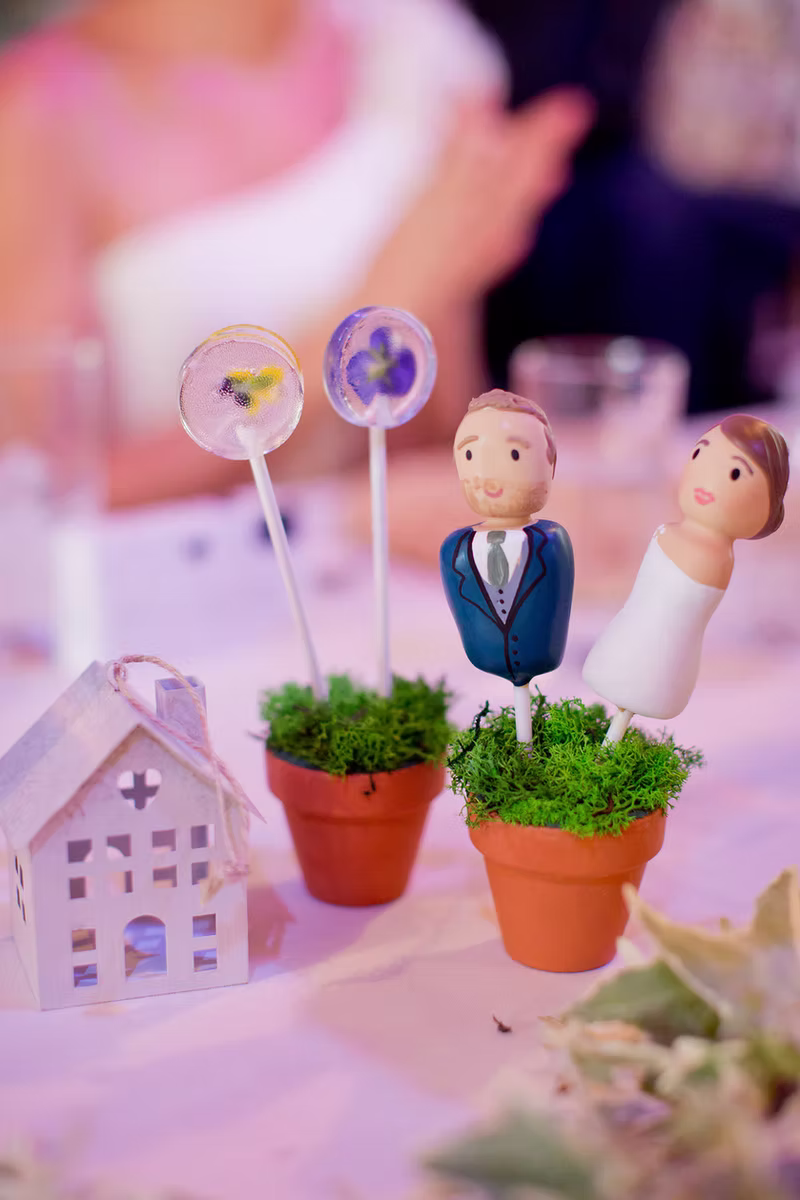 Bride amd Groom Lollies