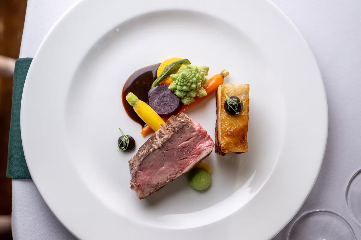 Lamb Main Course created by our Executive Chef