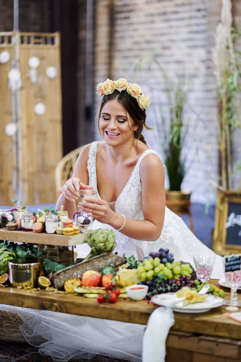 Boho Bride captured by Steve Barber