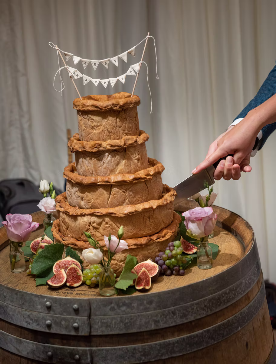 Pork Pie Wedding Cake