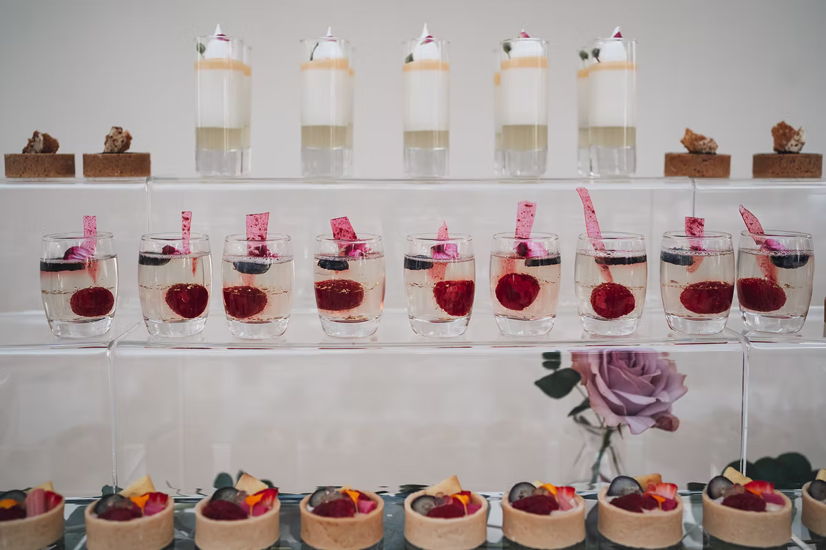 Mini Desserts for the Newlyweds