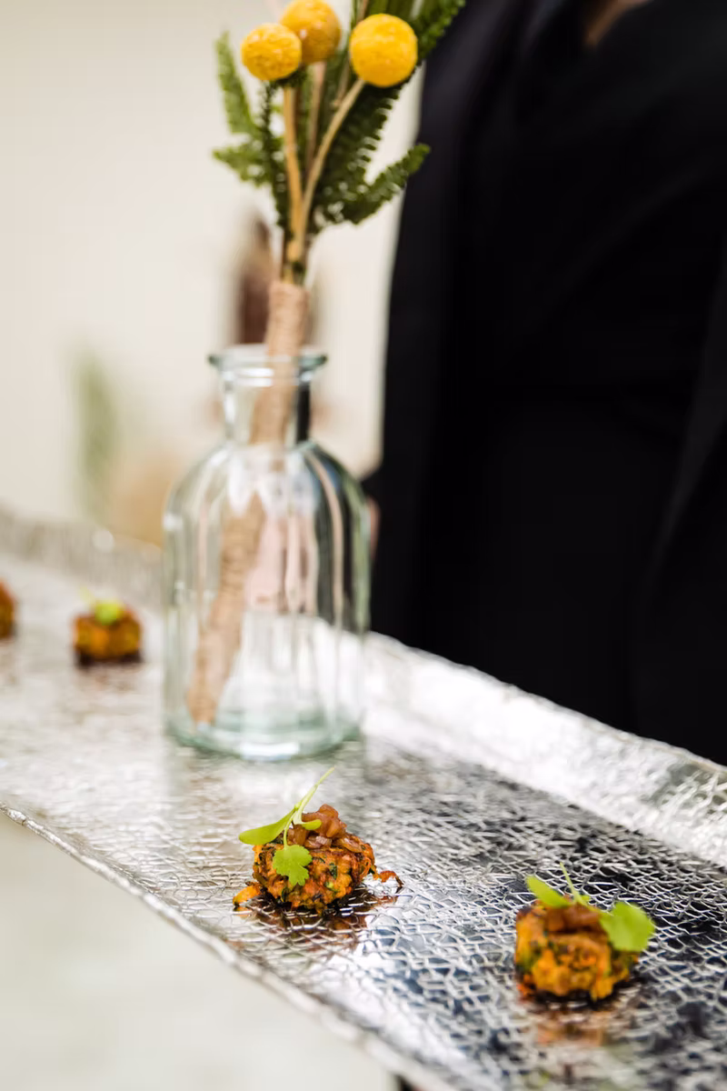 Sweet Potato, Sage and Almond Balls with Olive Tapenade
