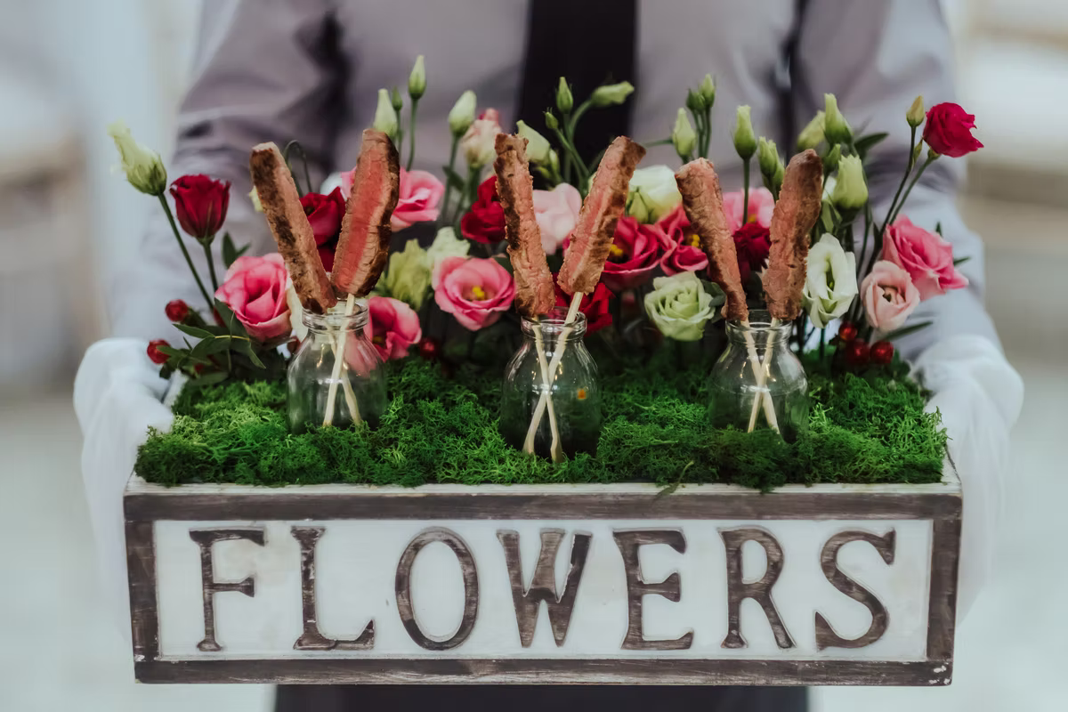 Flower Box Canapés
