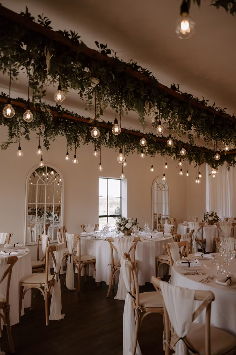Wedding breakfast room