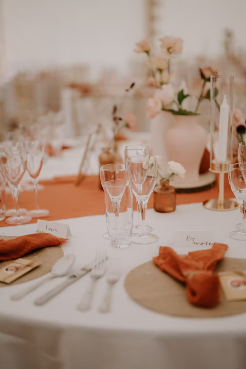 Table Set Up by our Team