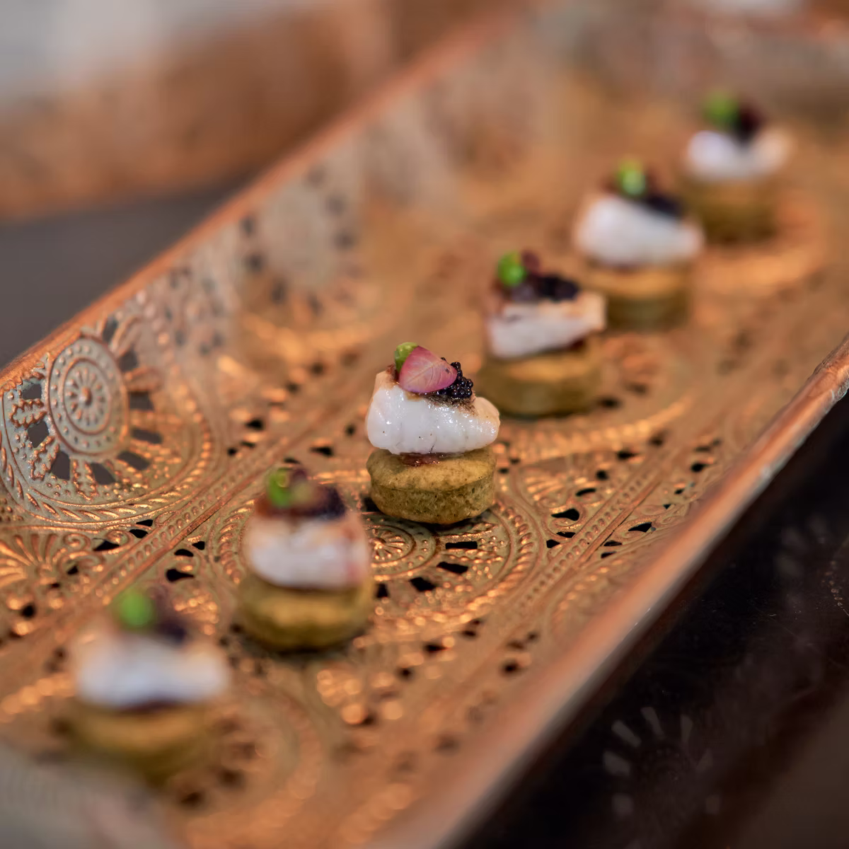 Canapés captured by Lizz Gregg